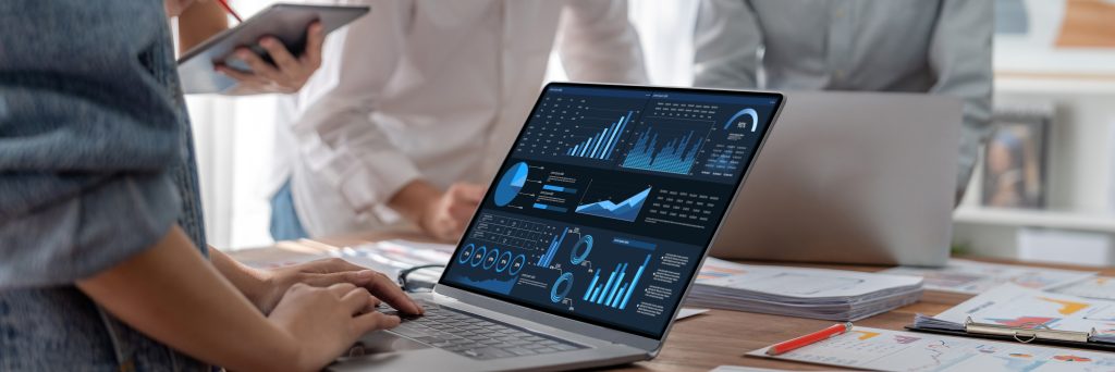 Business data dashboard provide business intelligence analytic brisk | Quest Mindshare Data visualization illustrating the three types of synthetic data in market research
